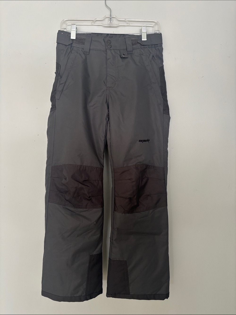 Ski gear  Dark Gray Ski Cargo Pants with Reinforced Knees
